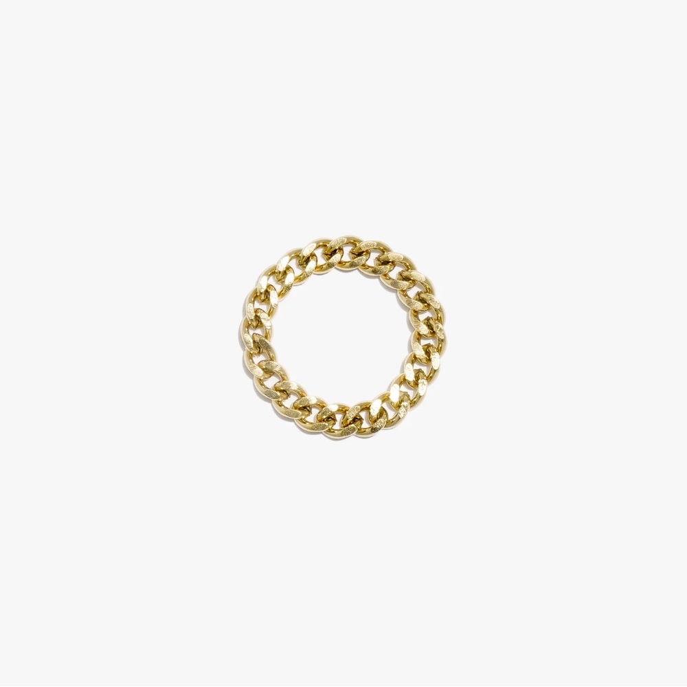Ready-Made Jewelry Chain Ring Gold